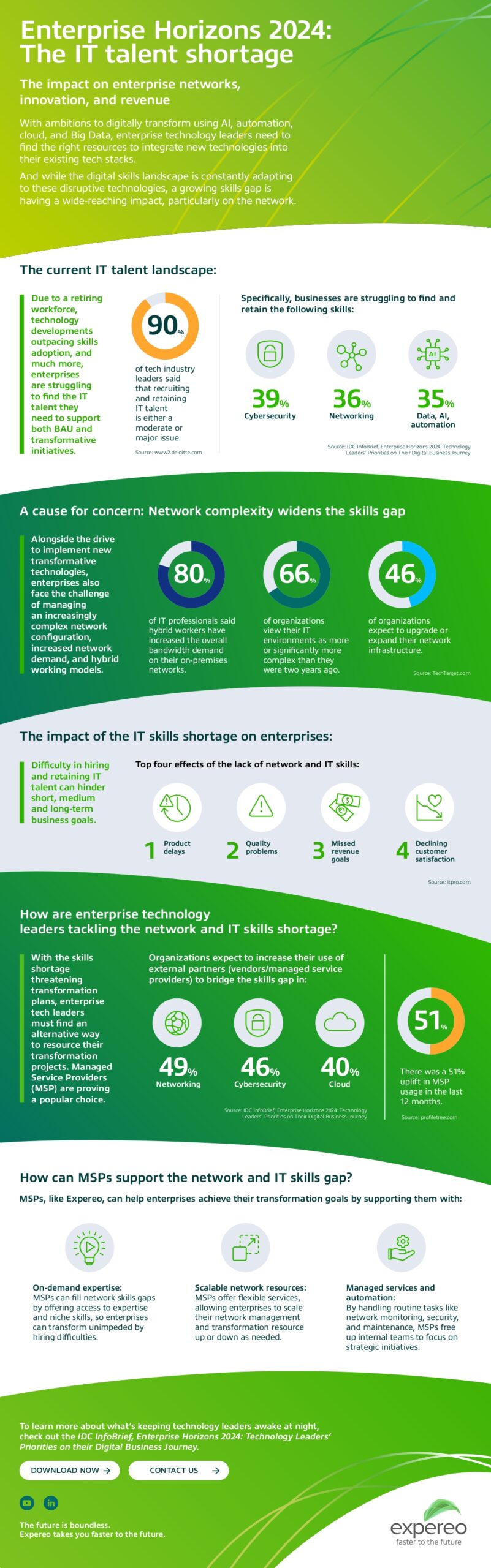 IT Talent Shortage Infographic